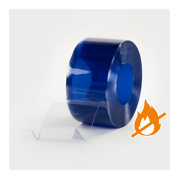 Rolo de tiras de PVC ignífugo 15, 25 ou 50 m