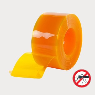 Rolo de tiras de PVC amarelo anti-insetos