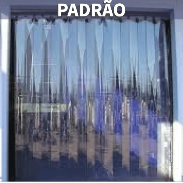 Cortina de tiras transparentes de PVC à medida para uso industrial Cortina de tiras transparentes de PVC à medida para uso industrial