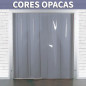 CORTINA DE TIRAS DE PVC EM CORES OPACAS - Azul, preto, branco, cinzento e laranja CORTINA DE TIRAS DE PVC EM CORES OPACAS - Azul, preto, branco, cinzento e laranja