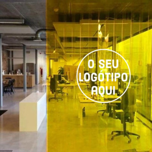 Cortinas de tiras de PVC personalizadas - impressão de logótipo