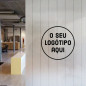 Cortinas de tiras de PVC personalizadas - impressão de logótipo Cortinas de tiras de PVC personalizadas - impressão de logótipo