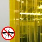 Cortina de tiras de PVC amarelo antimosquitos Cortina de tiras de PVC amarelo antimosquitos