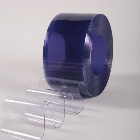 Rolo de tiras de PVC cristal padrão transparente