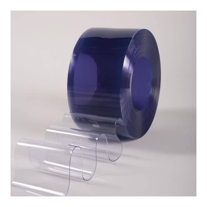 Rolo de tiras de PVC cristal padrão transparente