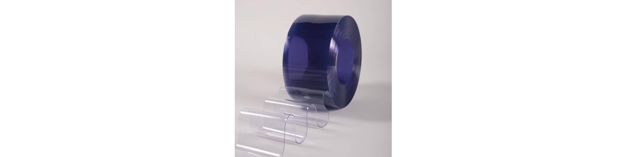 Tiras de PVC transparente