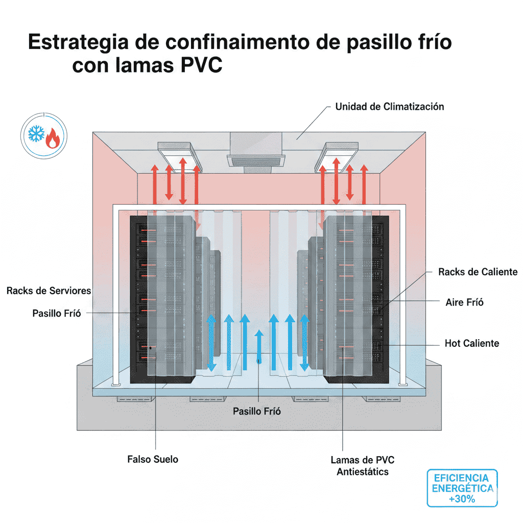 cortinas de tiras de pvc antiestaticas